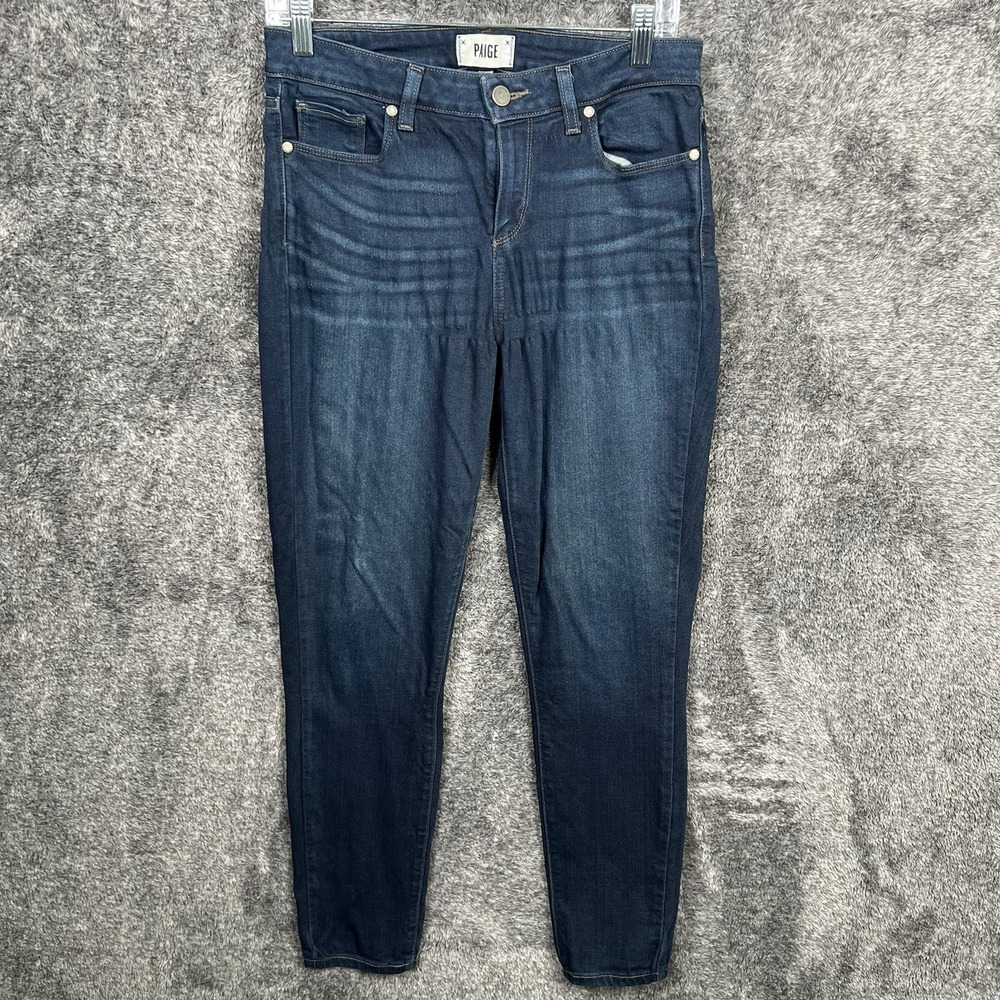 Paige Verdugo Ankle Dark Wash Blue Women's Jeans Size 29 Stretch